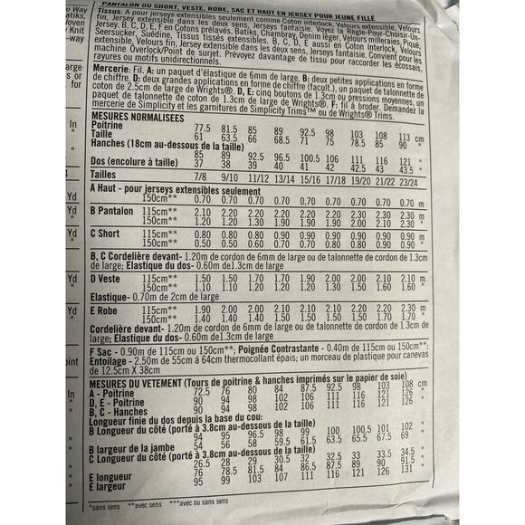 Simplicity Sewing pattern 5518 top shorts pants jacket - Picture 5 of 5